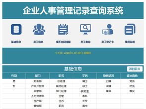 公司企業(yè)人事檔案管理記錄查詢系統(tǒng) 從設(shè)計(jì)素材到高效模板